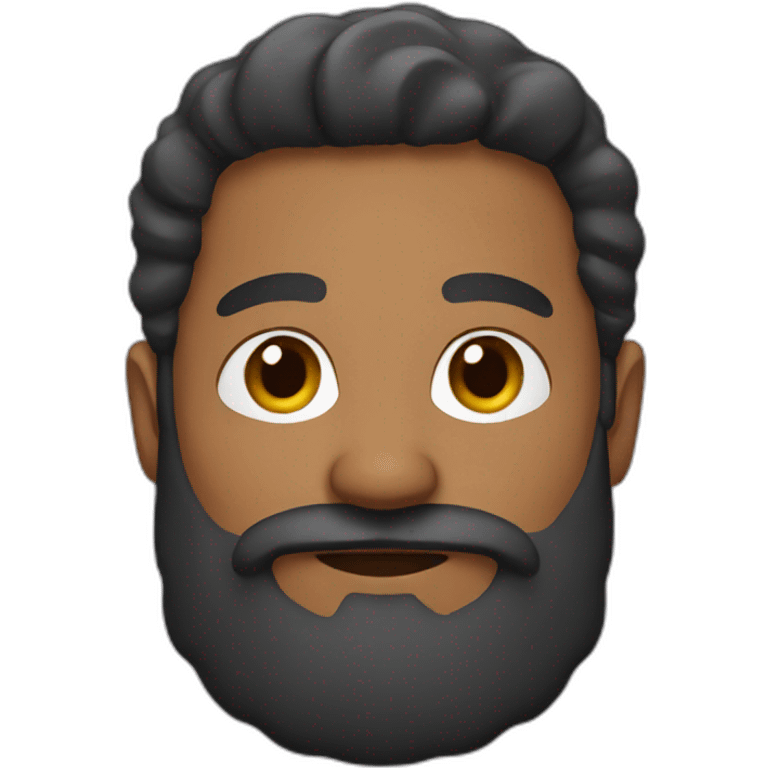 Brown man with beard emoji