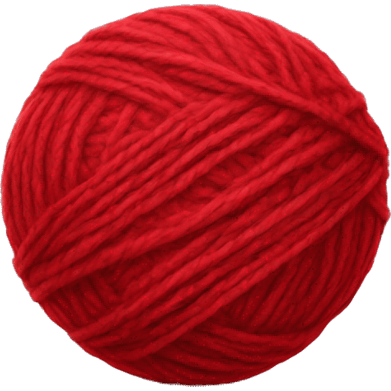 Red colour ball of wool emoji