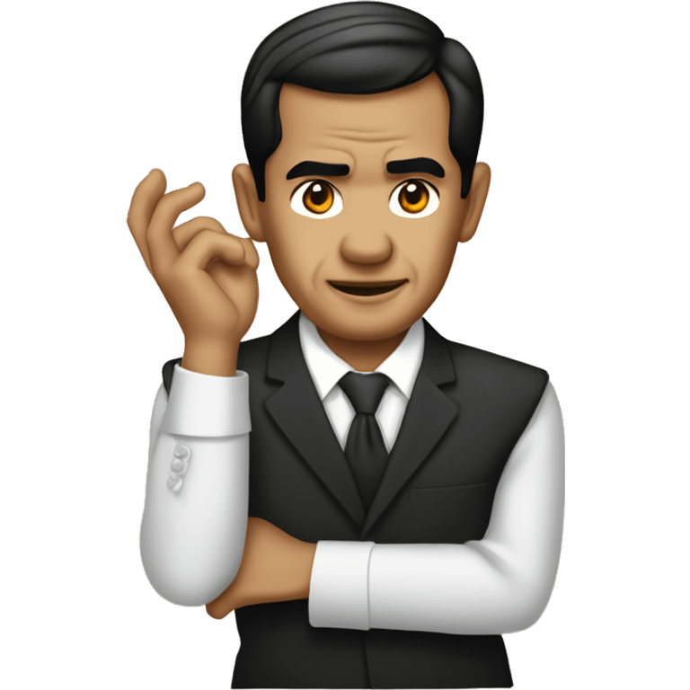 joko widodo with hand folded emoji emoji