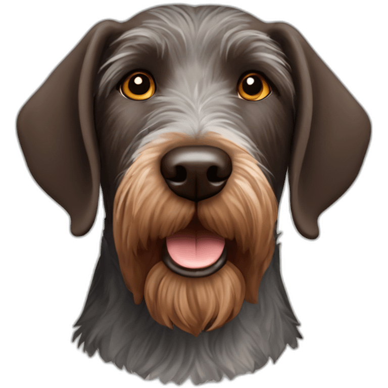 German wirehaired pointer emoji