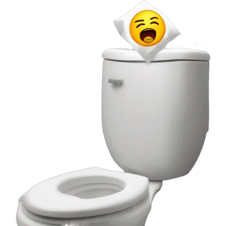 Jeffy's head popping out of a toliet emoji