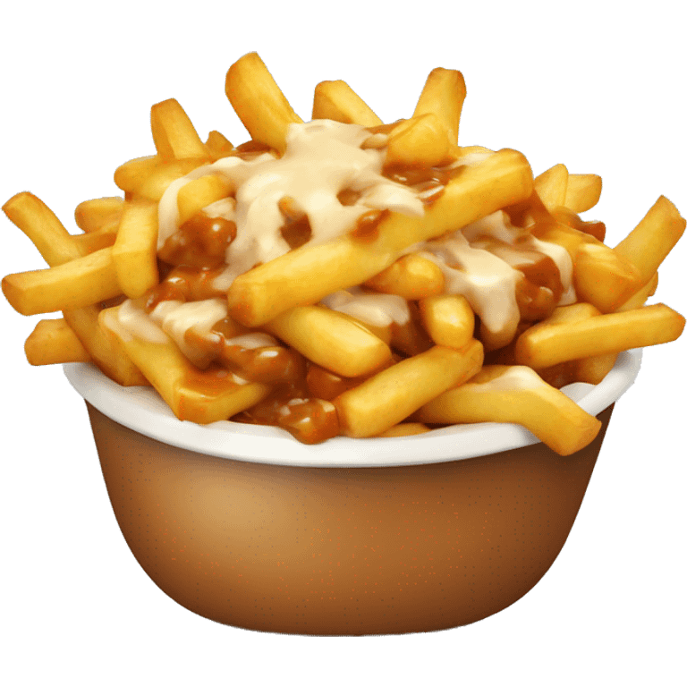 Poutine qui mange des pates emoji