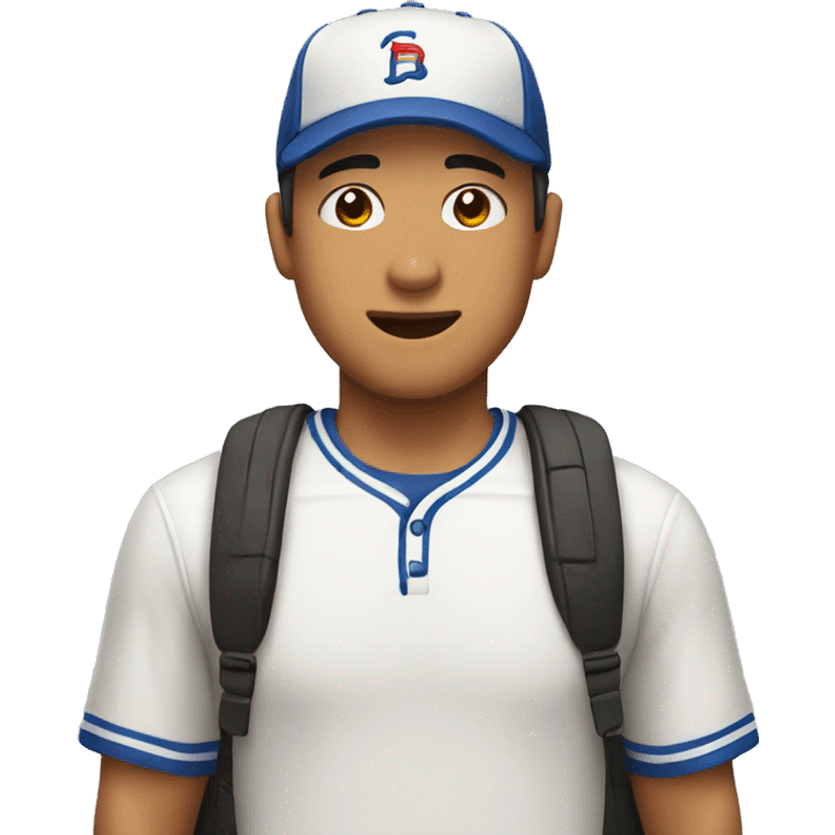 asian man wearing baseball hat emoji