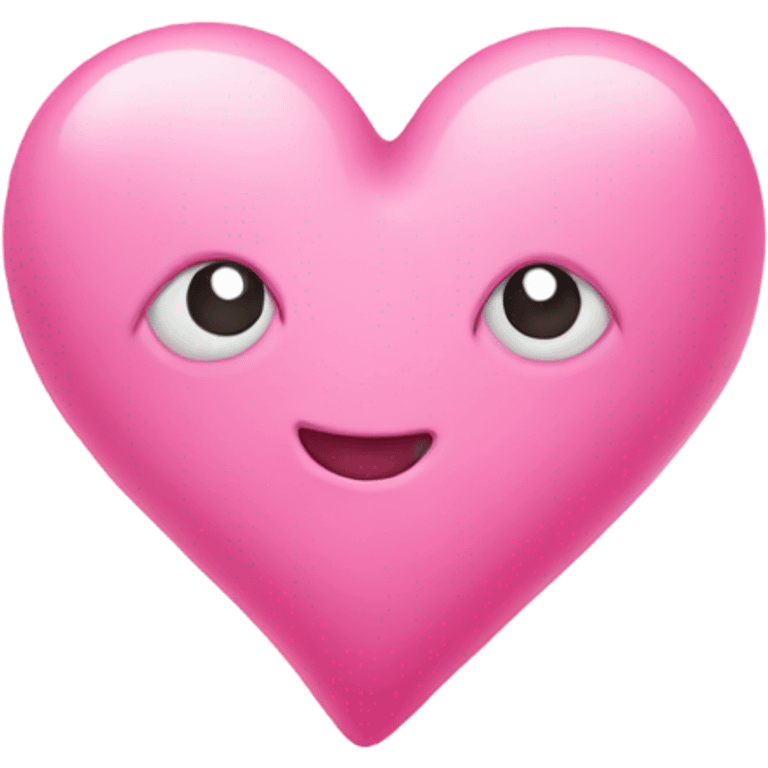 Cute pink heart emoji