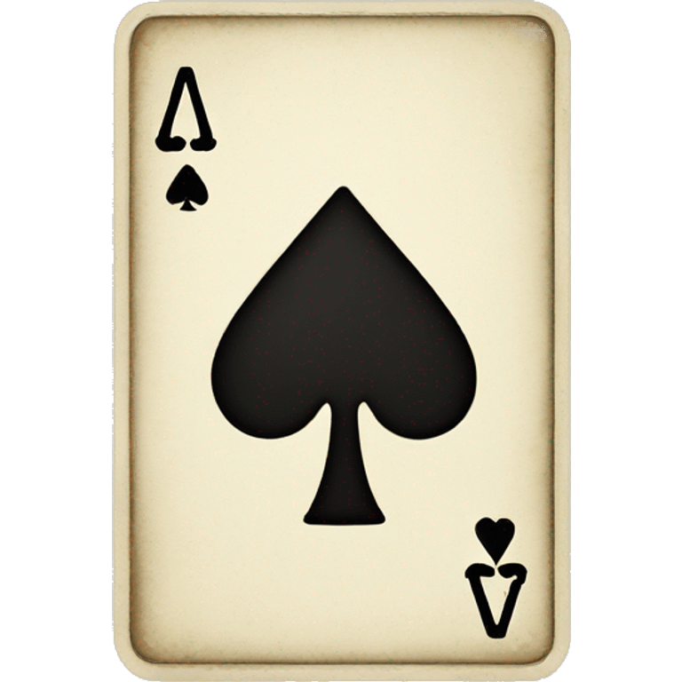 ace of spades playing card emoji