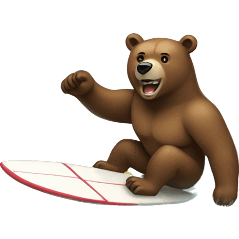 bear surfing emoji