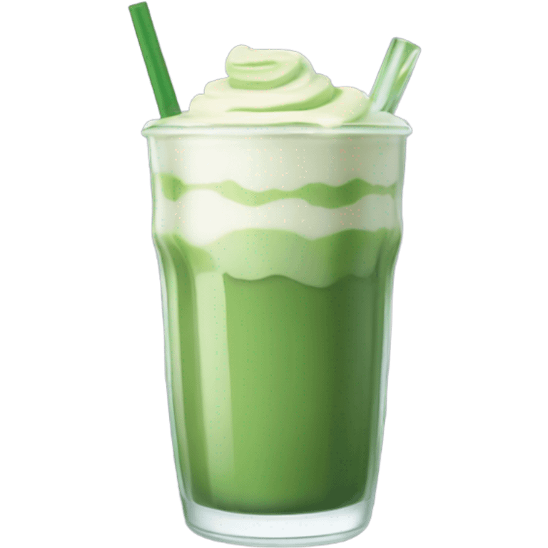 iced matcha latte emoji