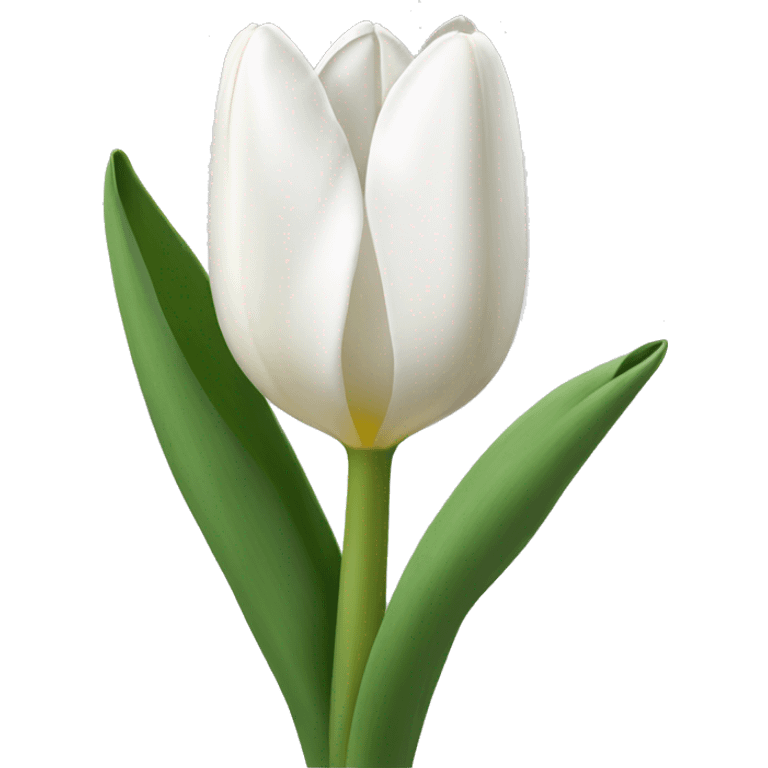 white tulipa emoji