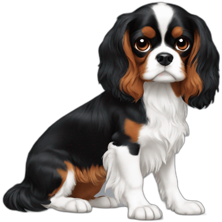 cavalier king charles black emoji