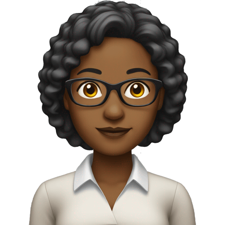 black woman teacher emoji