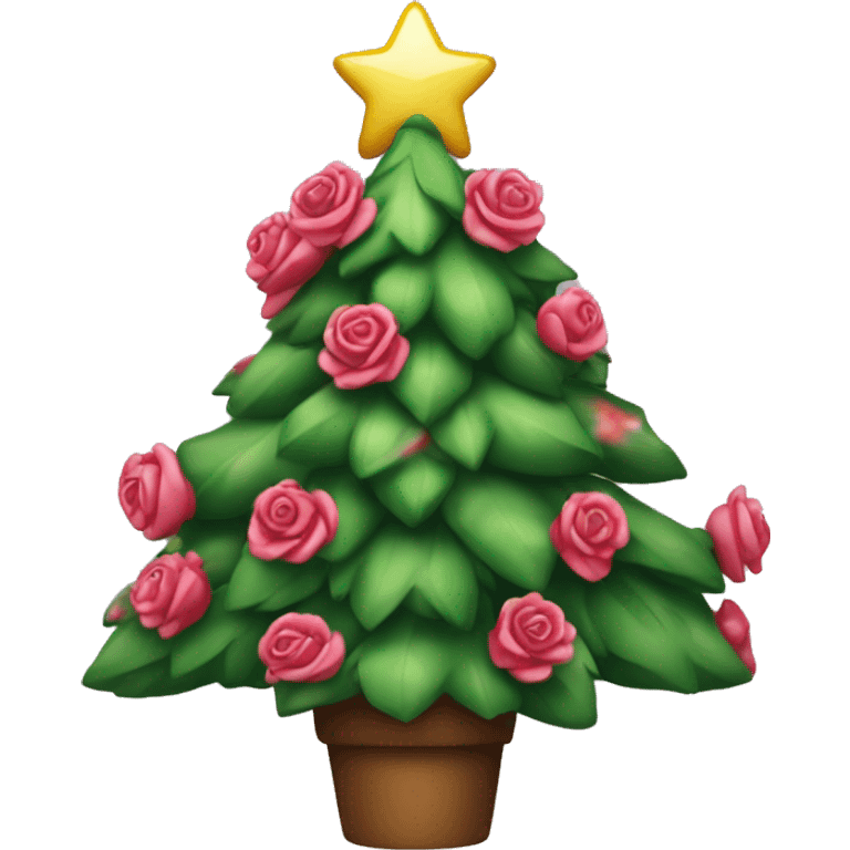 Rosa Weihnachtsbaum emoji