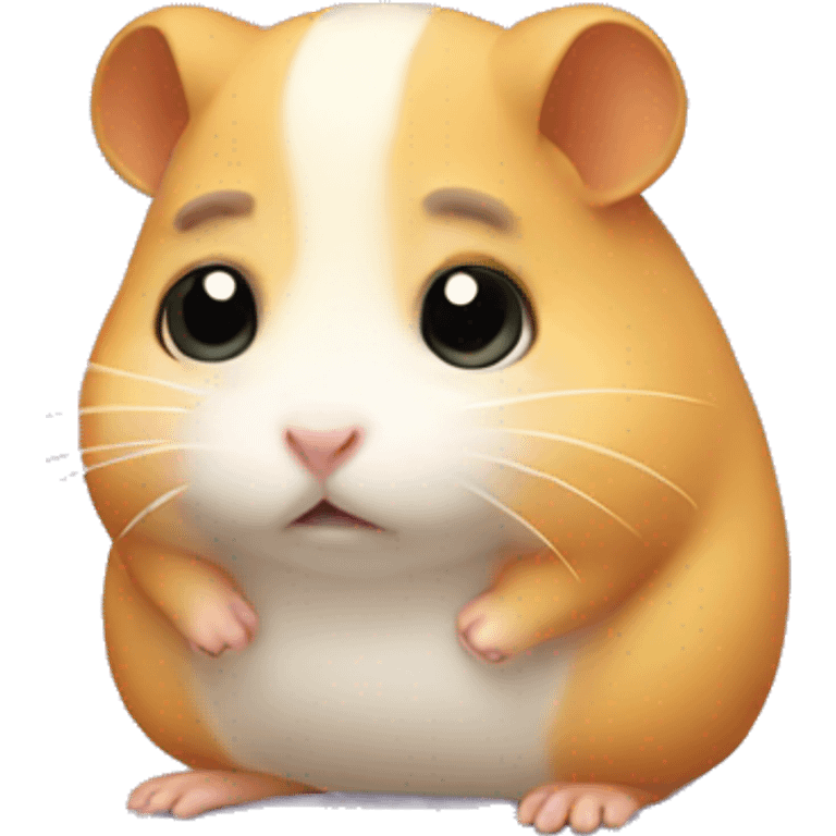 Sad hamster  emoji