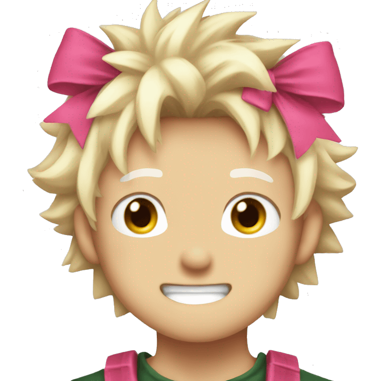 Bakugo pink bow emoji