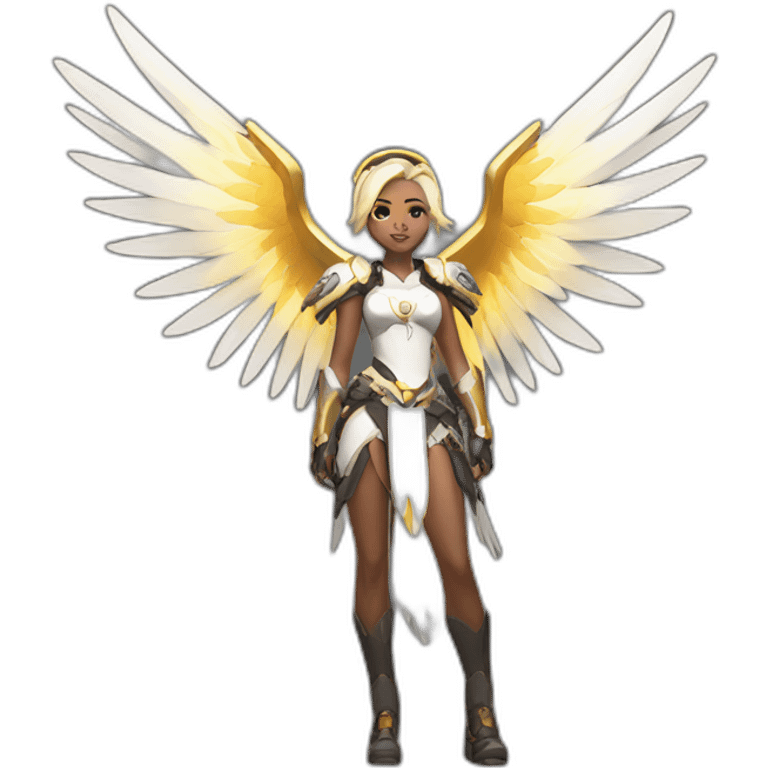 Mercy overwatch with wings emoji