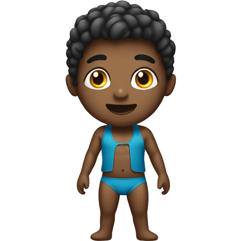 A boy who is gay wearing bikini emoji