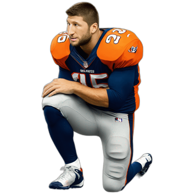 tim tebow kneeling emoji