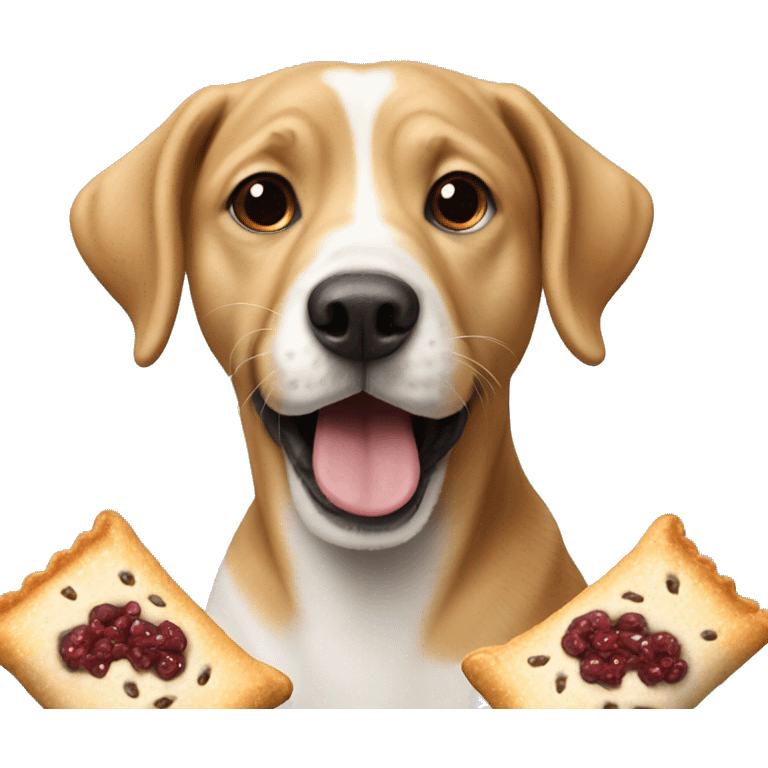 Dog eating poptart  emoji