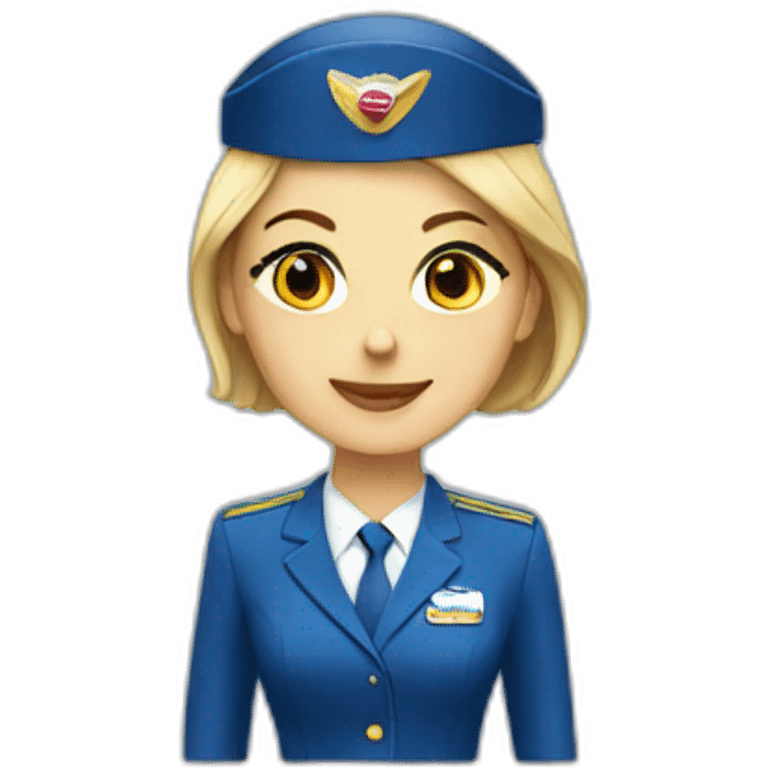 Air-hostess emoji