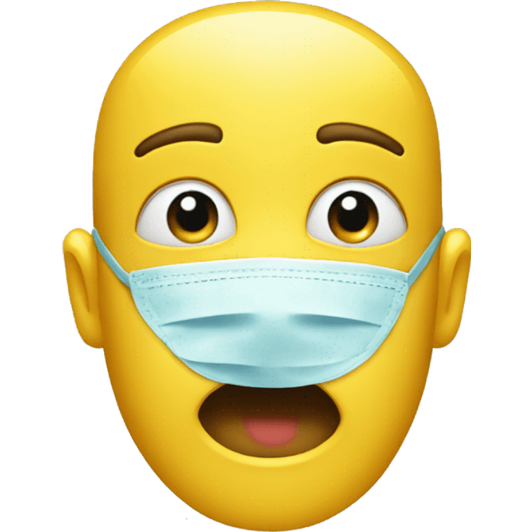 Yellow medical  seringe  emoji