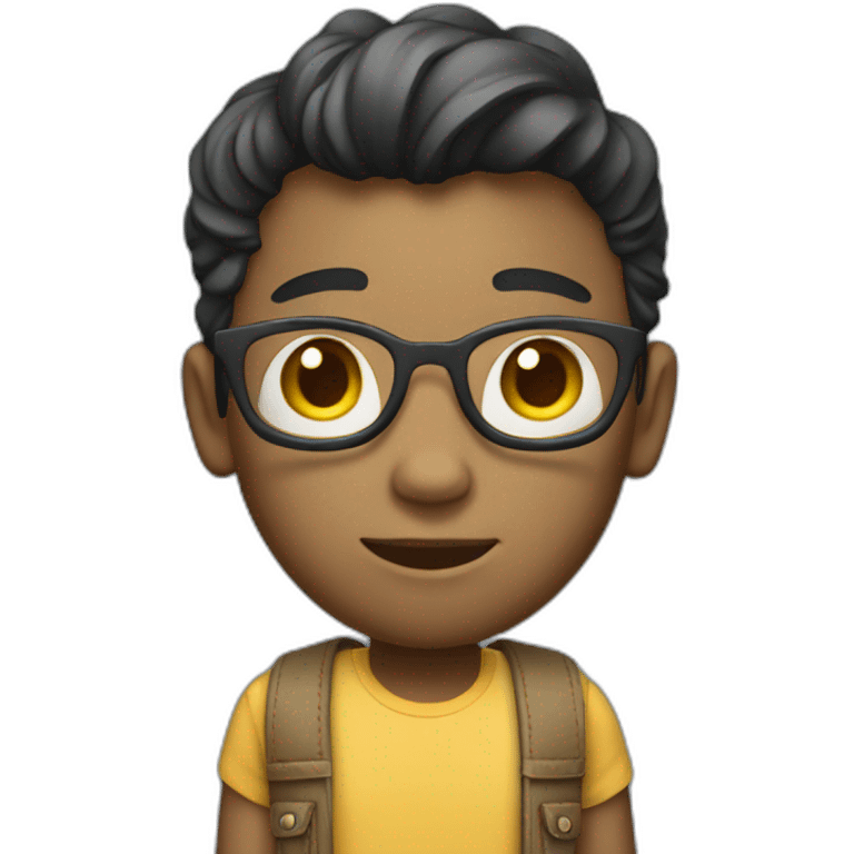 full body 3d avatar of a teen in jeans and t-shirt emoji