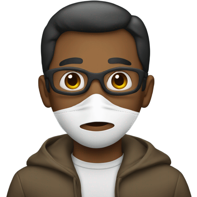 A dad with  mask emoji