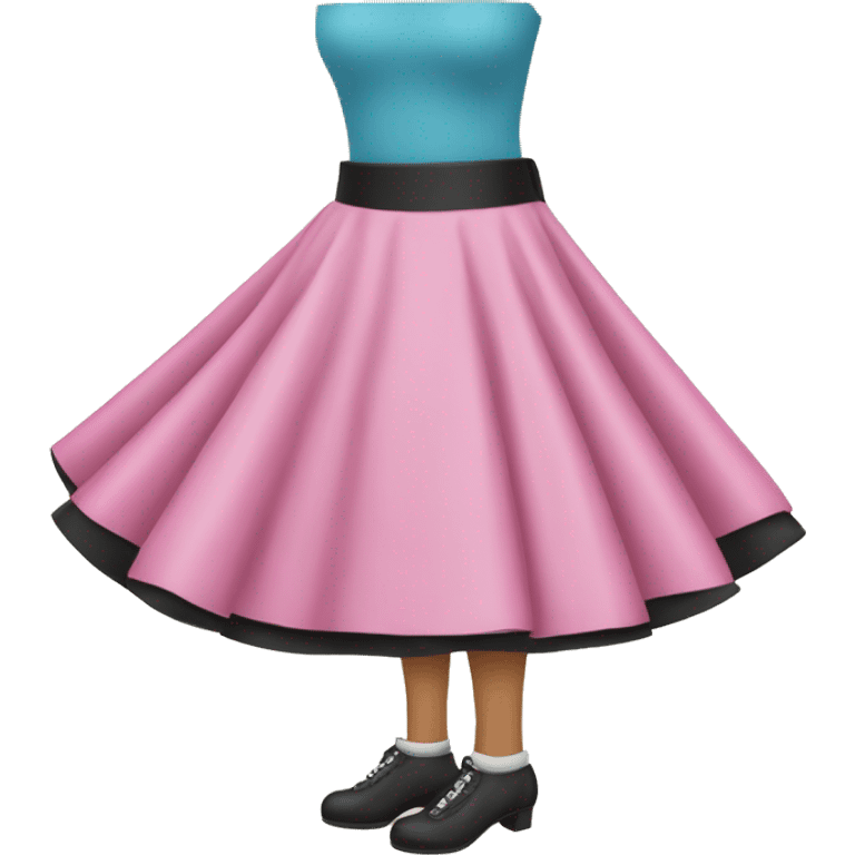 Poodle skirt emoji