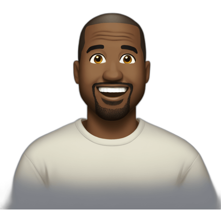 Happy Kanye west emoji