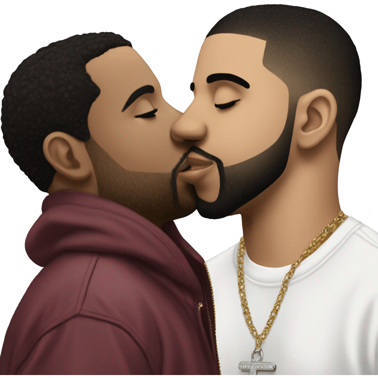 Drake kissing kendrick emoji