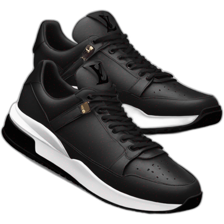 Louis vuitton trainer noir emoji