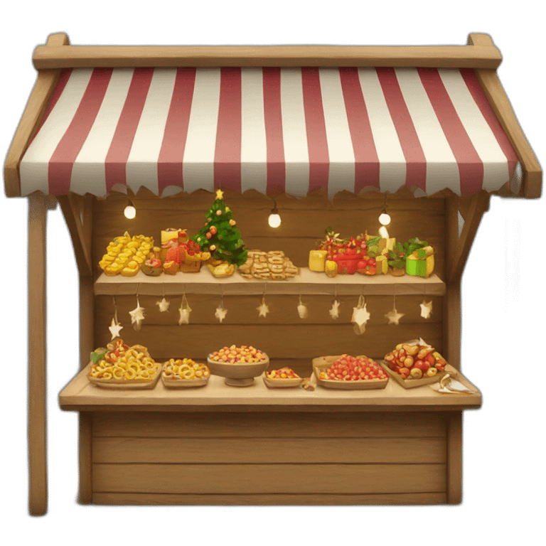 Christmas market stall emoji