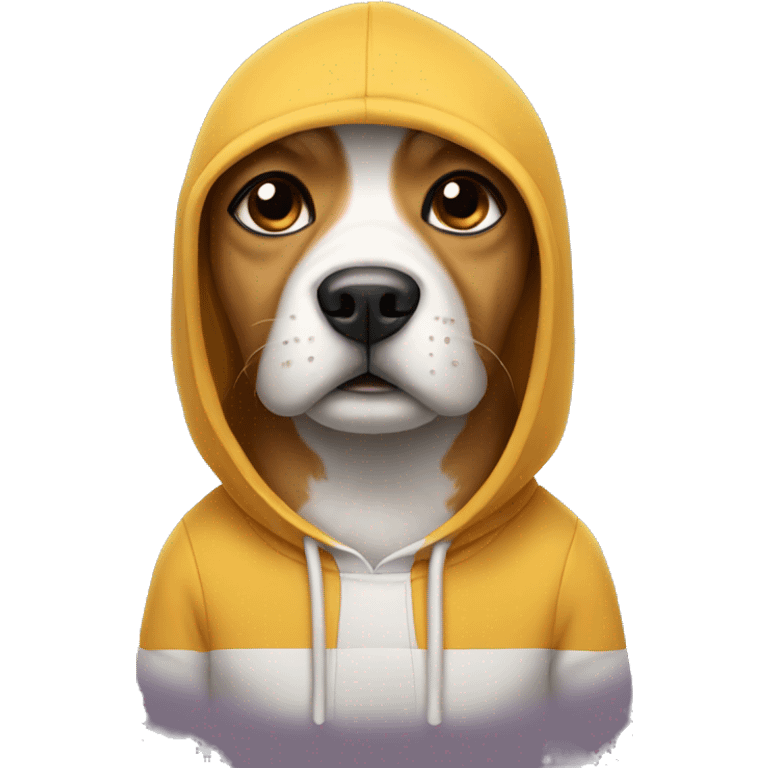 Dog with an Hoodie and a cap  emoji