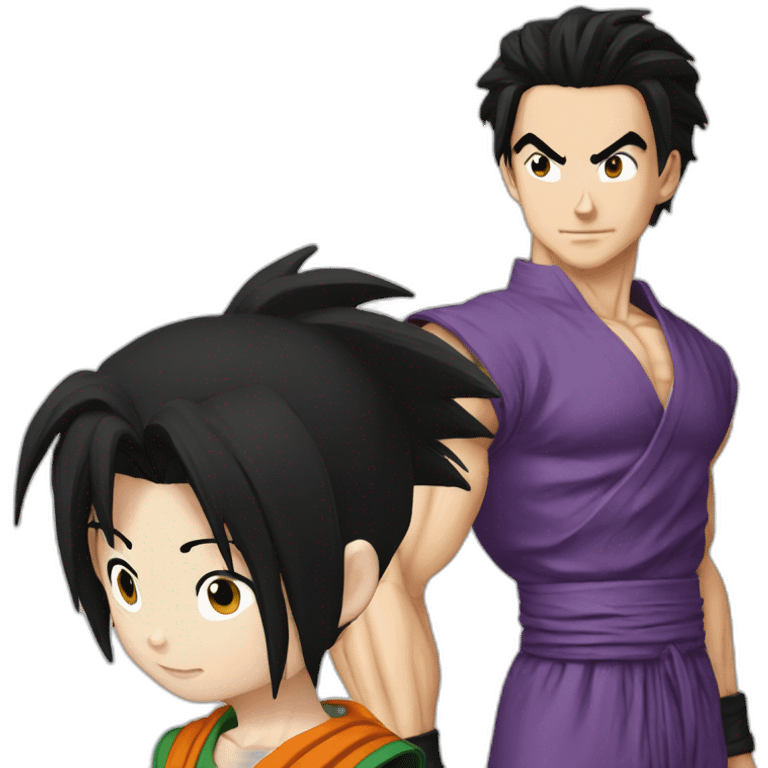 gohan with videl emoji