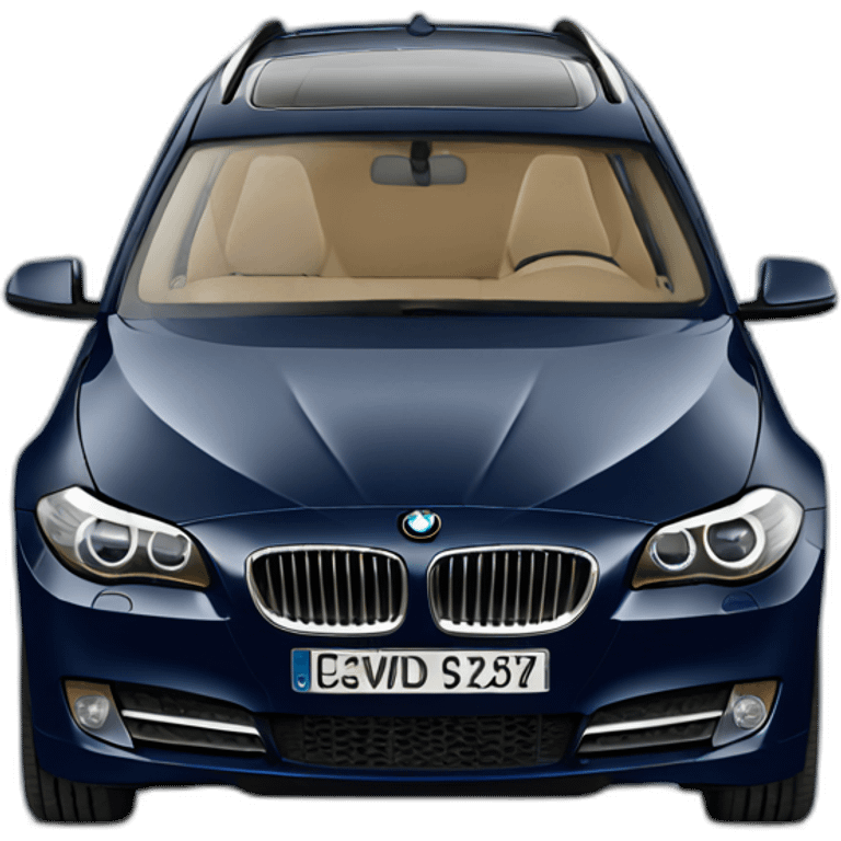 2012 bmw 525td touring in dark blue emoji