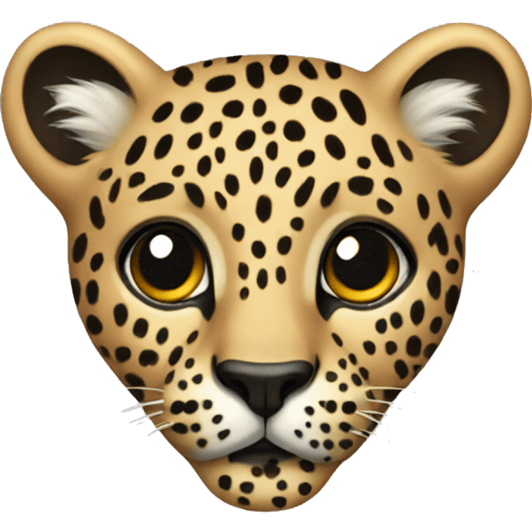 leopard heart  emoji