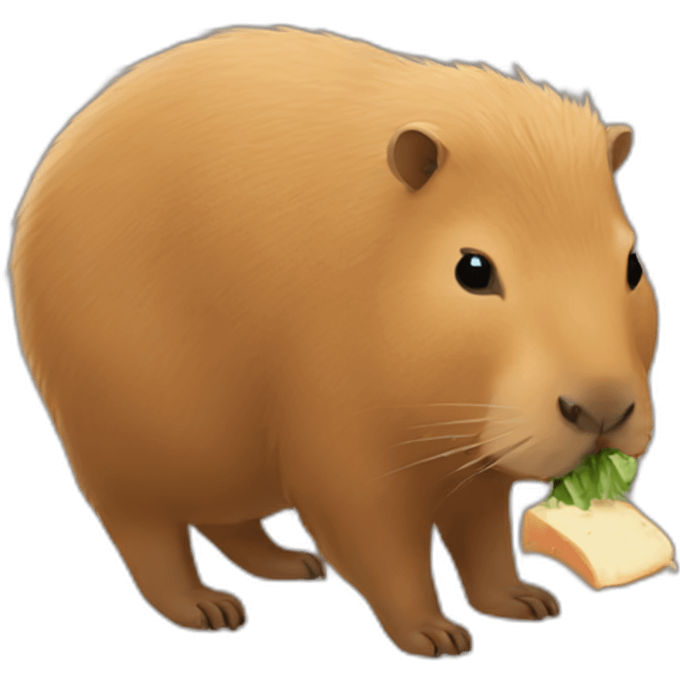 Capybara eat cat emoji