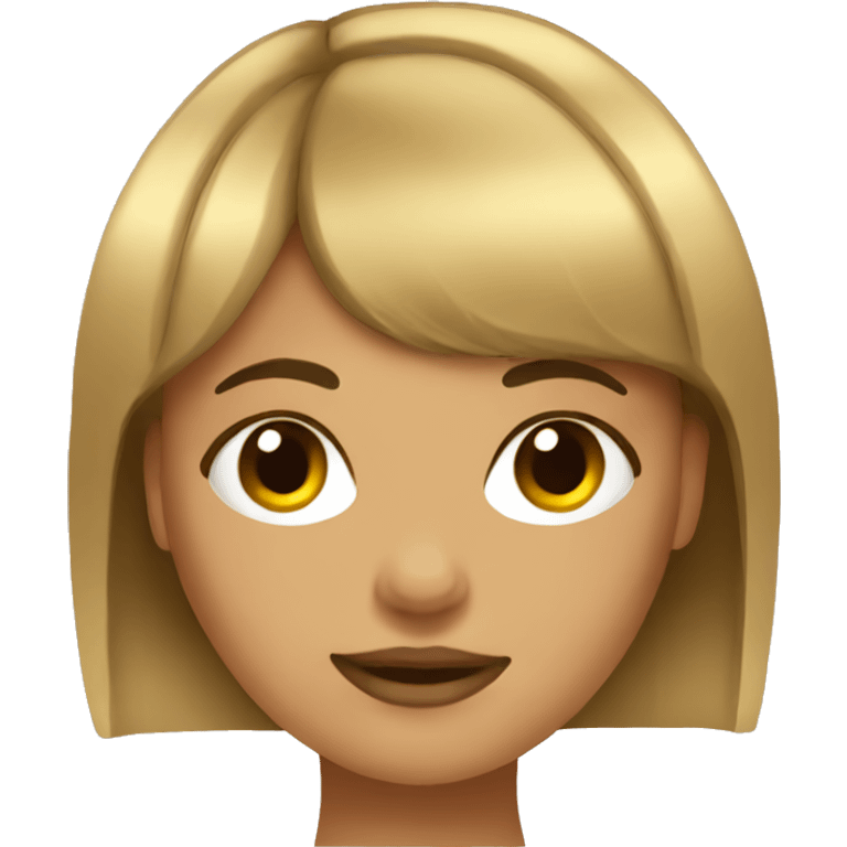 Girl with bangs emoji