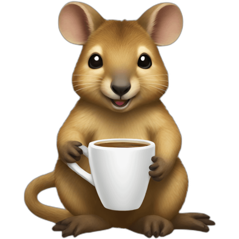 quokka wallaby coffee master emoji