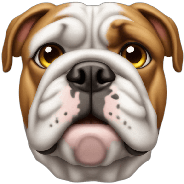 Bulldog bored emoji