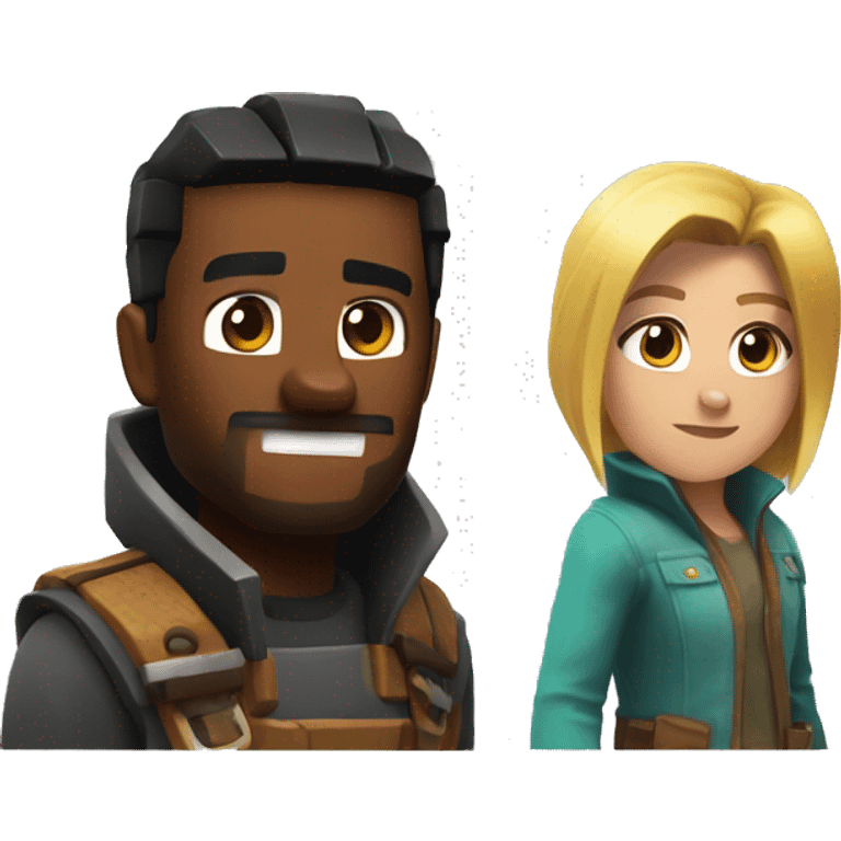 fortnite and mincraft emoji