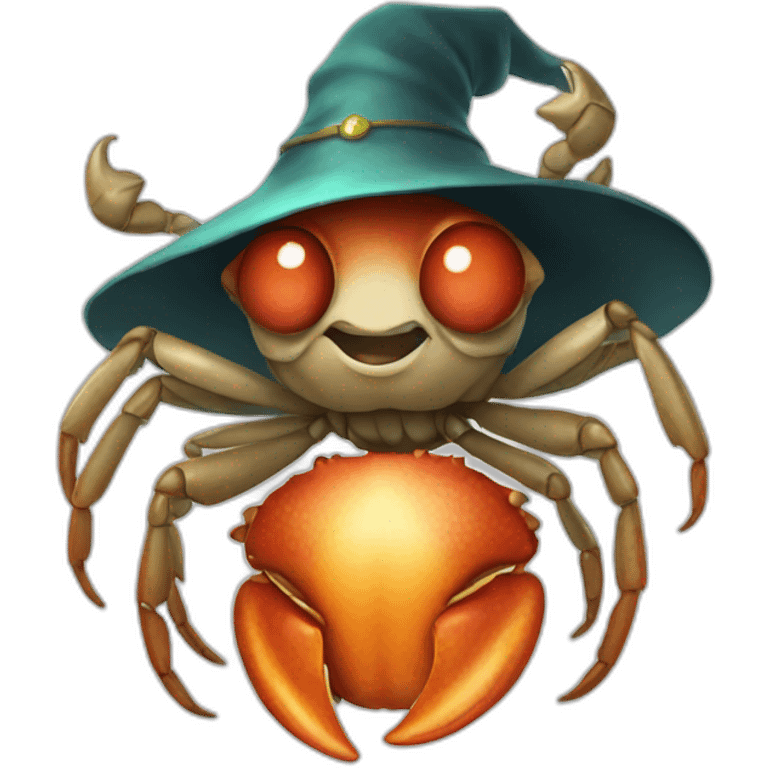 Crab wizard emoji