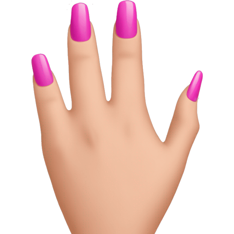 Pink nail polish emoji