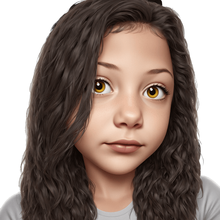 realistic portrait of a girl emoji