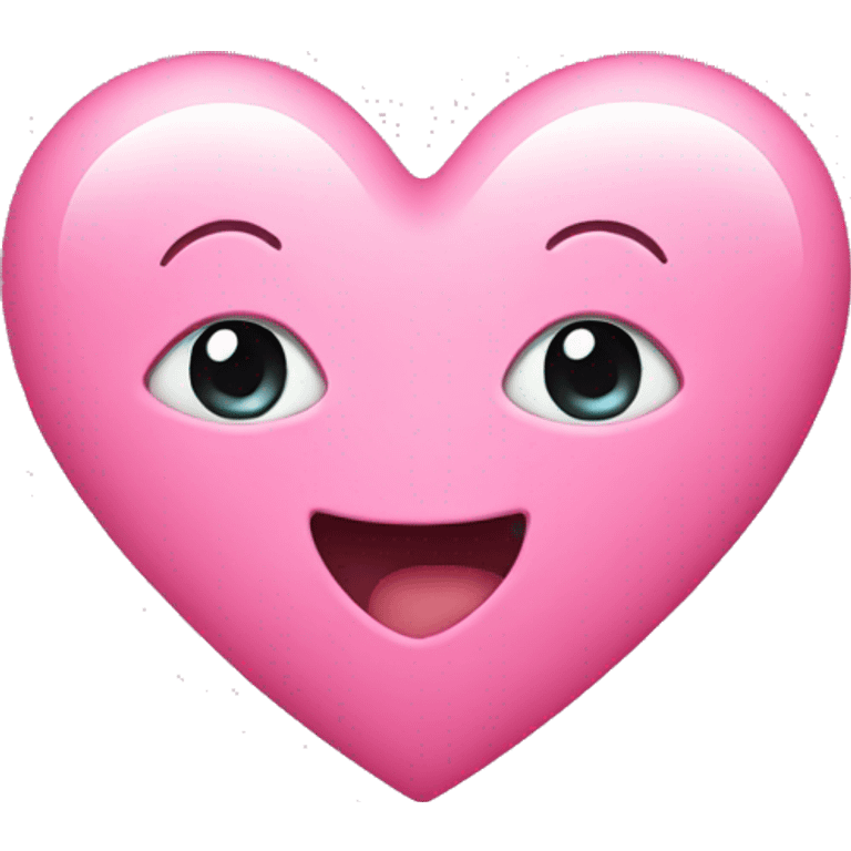 Cute pink heart emoji