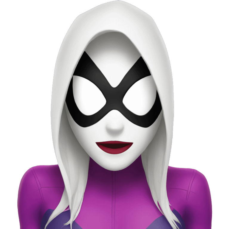 Spider Gwen mask emoji