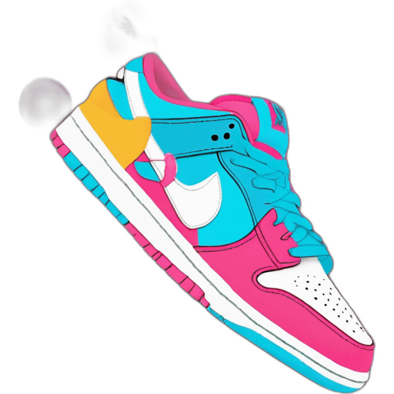 Sb dunk low parra emoji