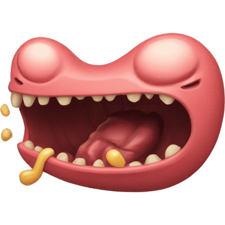 Stomach cramps making feel like a monster  emoji