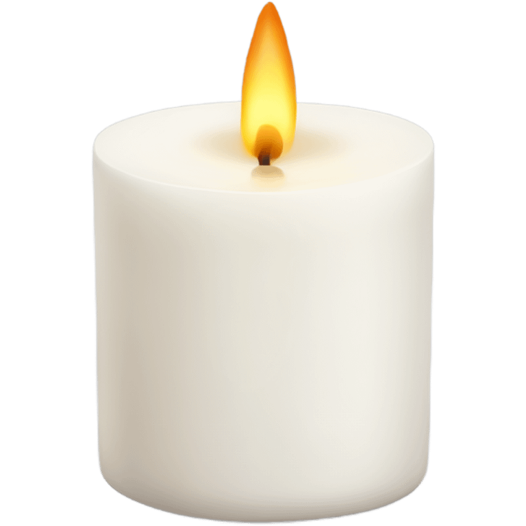 white scented candle emoji