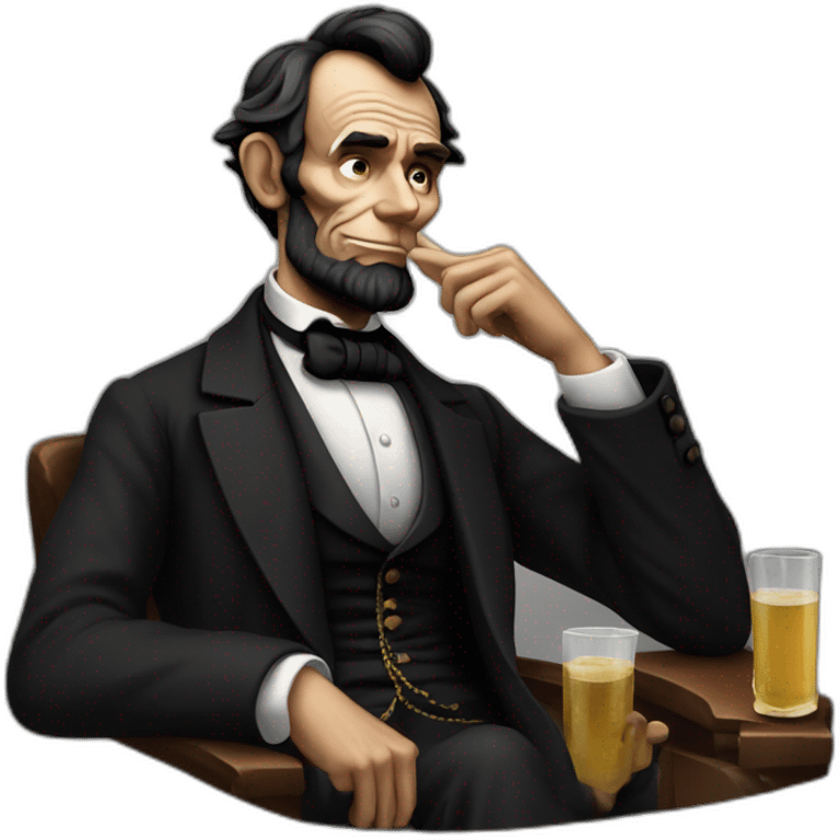 Drunk Abraham Lincoln emoji