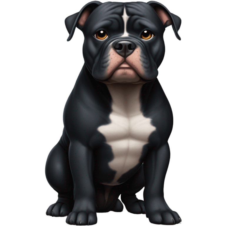 black american bully with blunt emoji