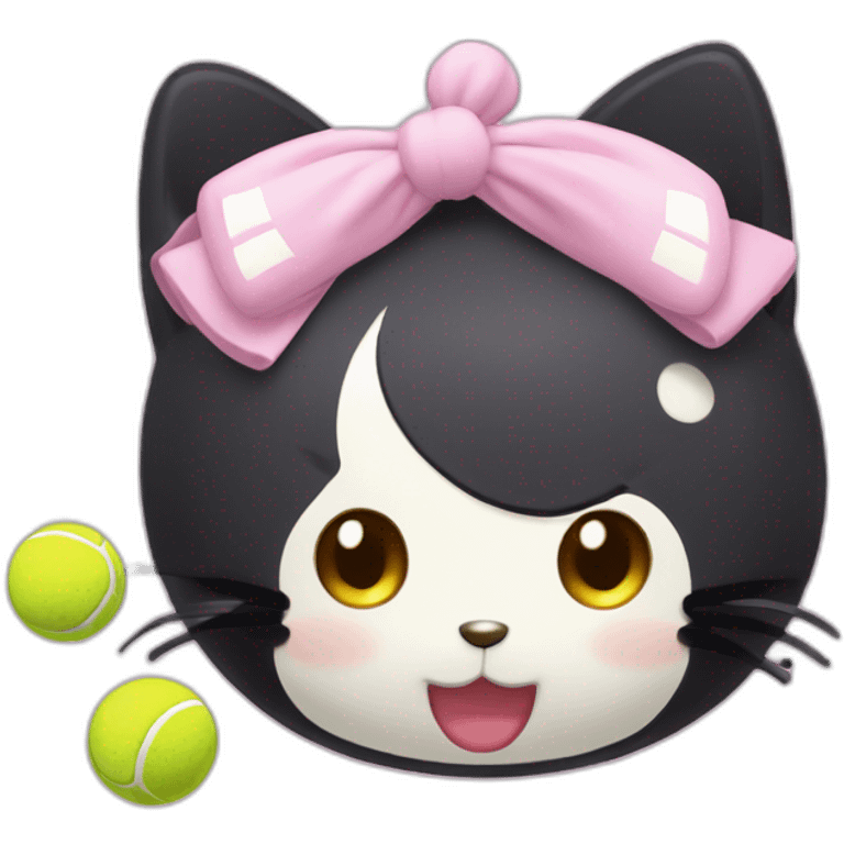 tennis kuromi sanrio emoji